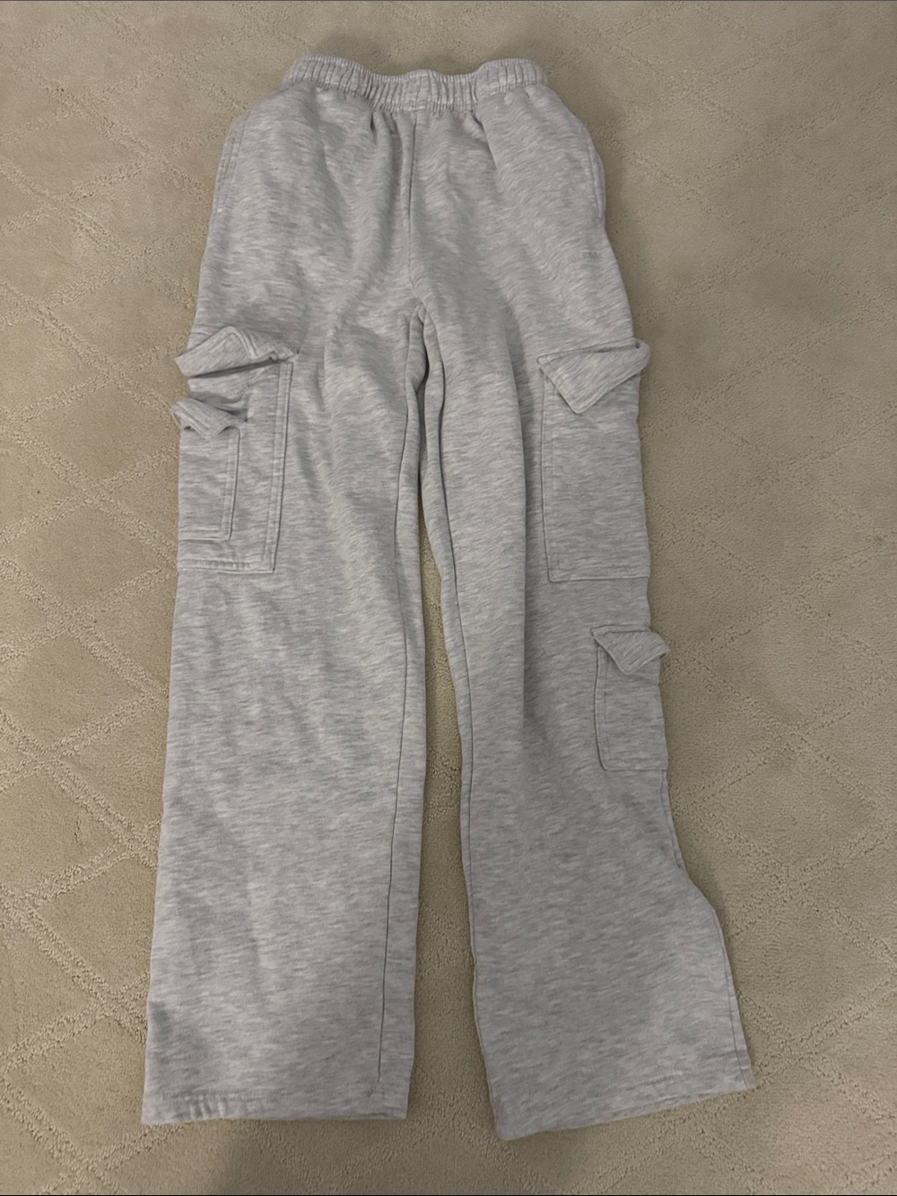 Garage Light Grey Cargo Joggers for Women